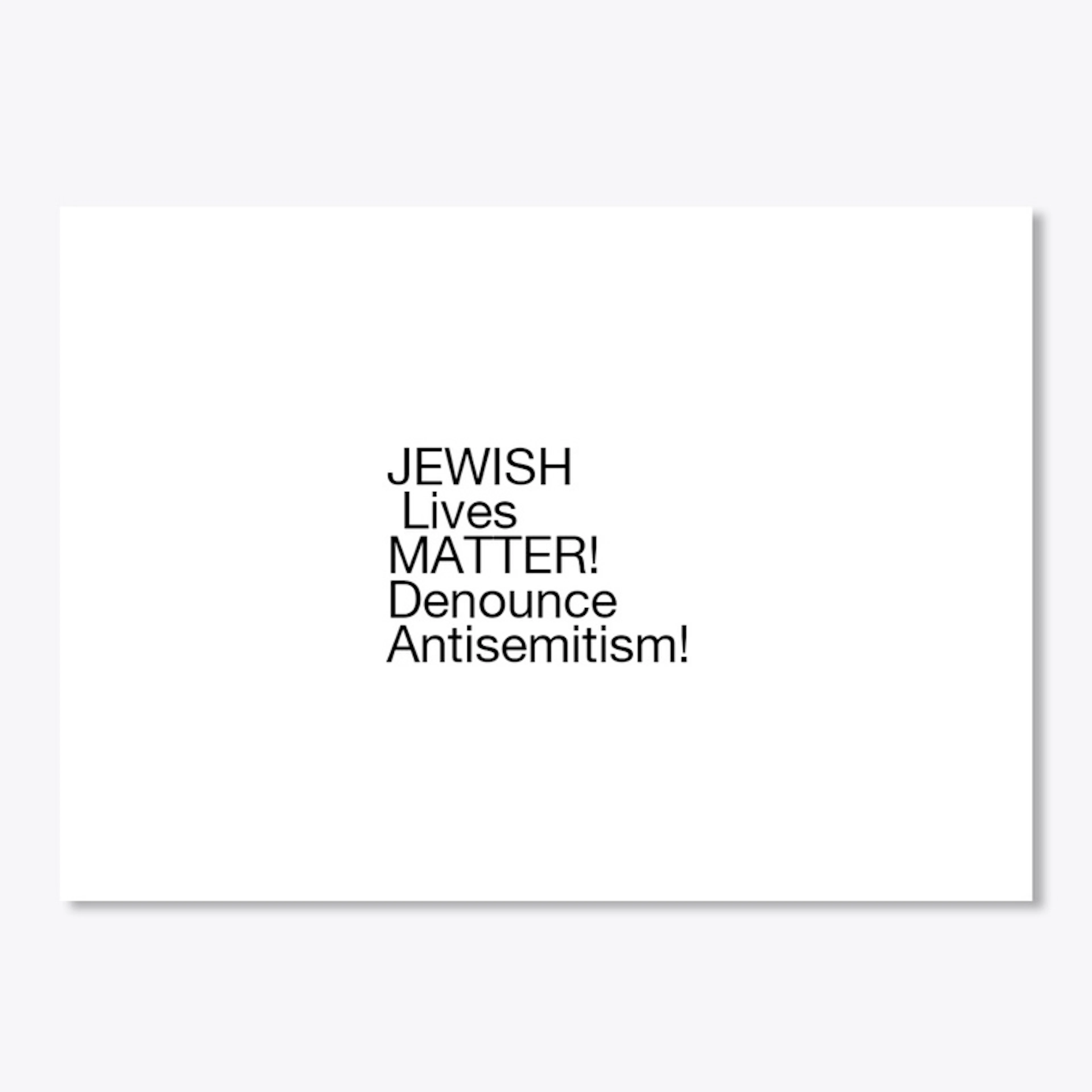 Jewish Lives Matter Denounce